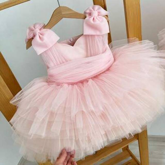 SHEIN Baby Girls Butterfly Mesh Tutu Dress, 4th Of July Independence Day Party Gown, Princess Prom Dress, Birthday Gift, Wedding Party Formal Occasion Celeb