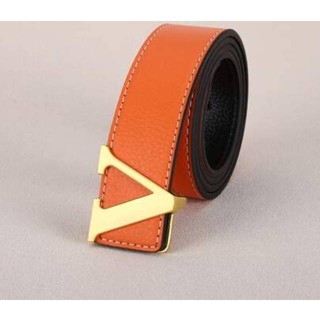 SHEIN 1pc Men&#39;s Korean Fashion Orange Smooth Pin Belt Casual Summer, School
