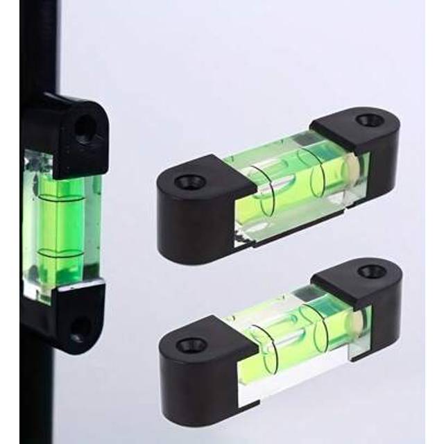 SHEIN 1pc Small Magnetic-Free Square Horizontal Spirit Level With Installation Holes, Precision Mini Bubble Level