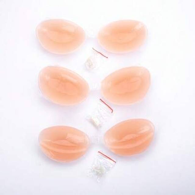 SHEIN 1pc Silicone Backless Strapless Push Up Bra Invisible Bra Adhesive Bras For Women