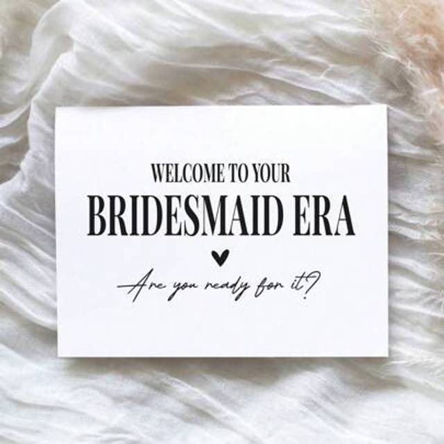 SHEIN Funny Bridesmaid Card, Will You Be My Bridesmaid Card, Bridesmaid Proposal Card, Be My Maid Of Honor, Bridesmaid Card, Postcard For Wedding Gift Box