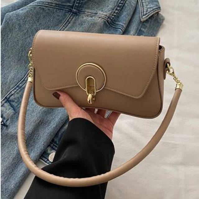 SHEIN Fashionable, Casual, And Minimalist Chain Underarm Bag With Flap Shoulder Bag, Suitable For Shopping, Wallet, Shopping, Young Women, College Students,