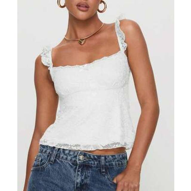 SHEIN Women&#39;s Summer Cami Tops Lace Floral Sleeveless Open Back Low Cut Slim Fit Tanks 2025 Clothing