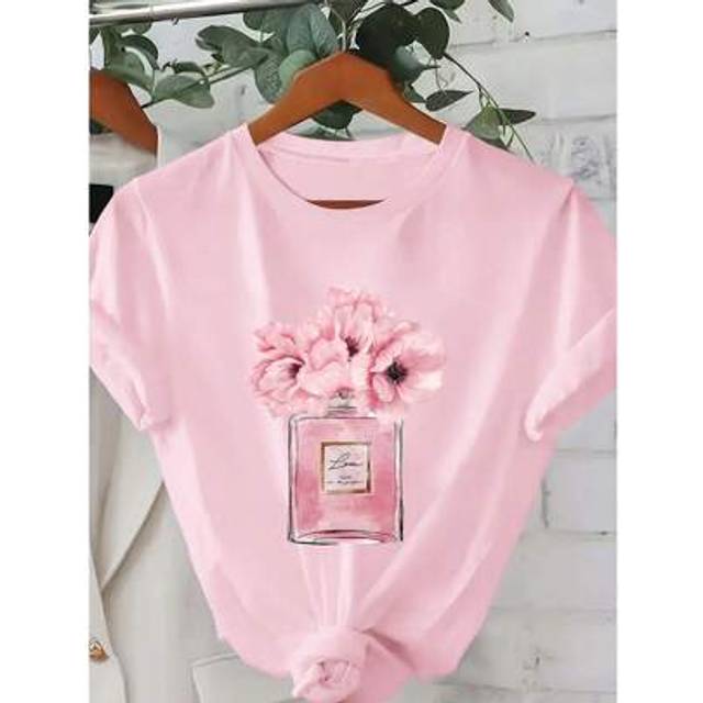 SHEIN Hewang Women&#39;s Casual Short Sleeve Round Neck T-Shirt