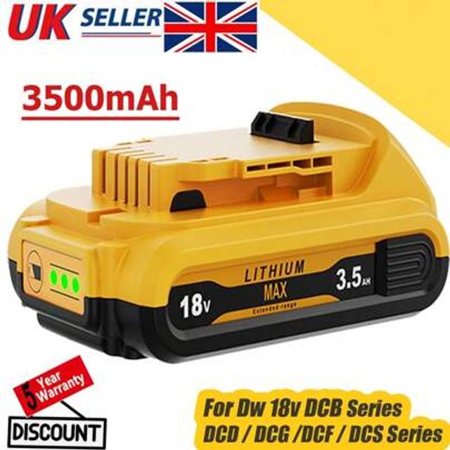 SHEIN 3.5Ah DCB184 Replacement For Dewalt 18V Batterie And For Dewalt 18V Charger DCB200 DCB180 DCB181 DCB182 DCB184 DCB201