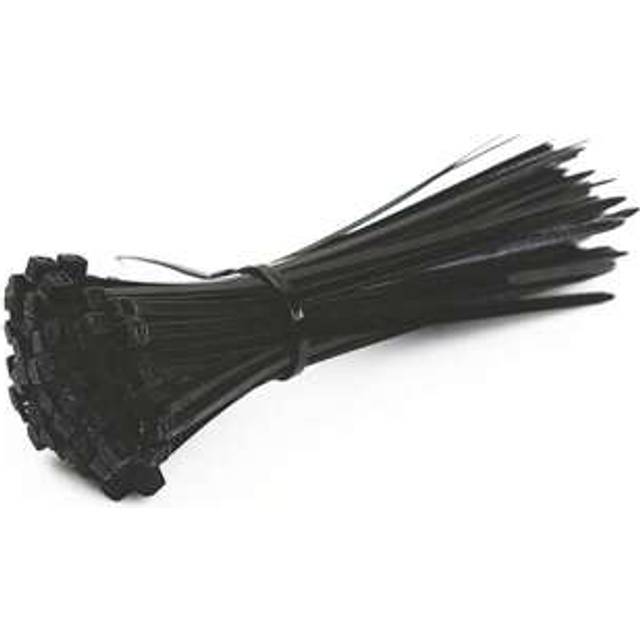 SHEIN 100 Black/White, Colored Cable Ties, Heavy-Duty High-Quality Plastic Ties With Tensile Strength, Self-Locking White Nylon Ties For Indoor And Outdoor