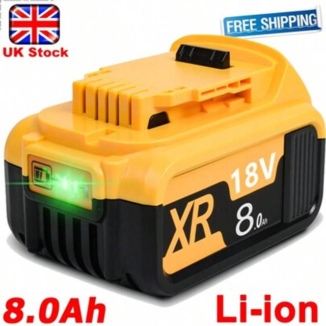 SHEIN 8.0AH 18V Replacement For Dewalt Battery For Dewalt 18V Battery DCB184 DCB182 DCB181 DCB180 DCB183 DCB184B-XJ DCB185 With LED Indicator Replacement Ba