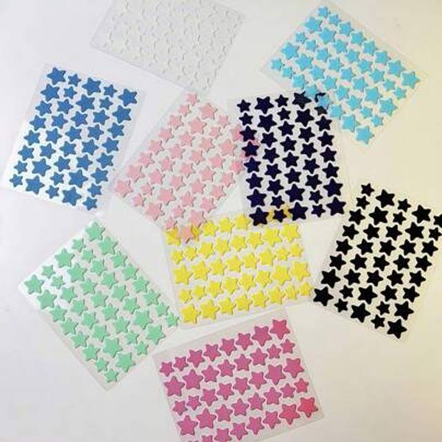 SHEIN Cartoon Face Mask Stickers, Hydrating Stickers, Photo Essentials, Star Decorative Stickers, Easy To Peel Off, Suitable For Various Parties And Fun Act