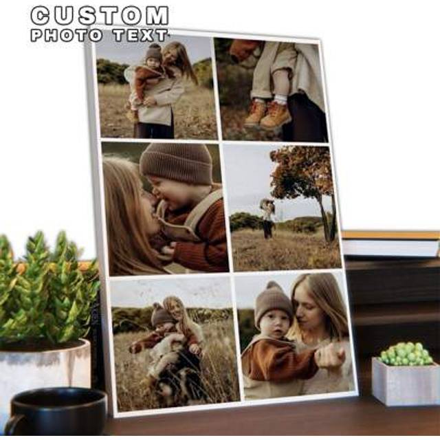 SHEIN 1Pc Personalized Photos To Canvas Print - Canvas Prints With Your Photos On Custom Wall Art For Bedroom, Living Room, Wedding, Baby, Pet, Family, Love