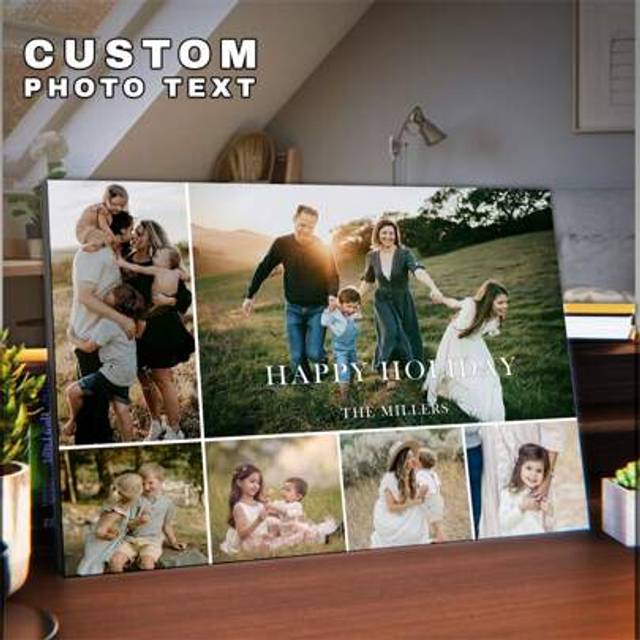 SHEIN 1Pc Personalized Photos To Canvas Print - Canvas Prints With Your Photos On Custom Wall Art For Bedroom, Living Room, Wedding, Baby, Pet, Family, Love