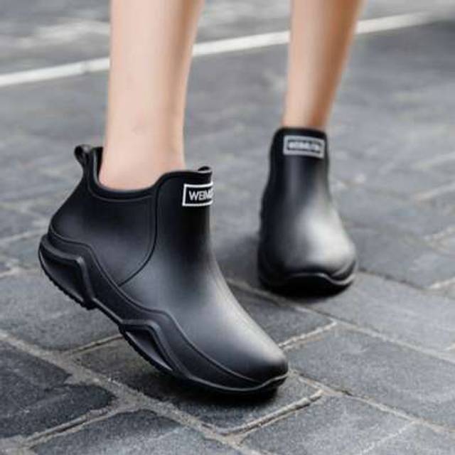 SHEIN Women Men Lightweight Non-Slip Short Rain Boots Waterproof Rubber Shoes For Outdoor Gardening Fishing
