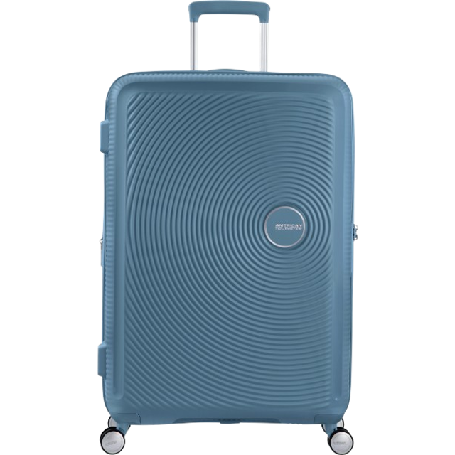American Tourister Soundbox 77cm 4-Wheel Expandable Suitcase - Stone Blue