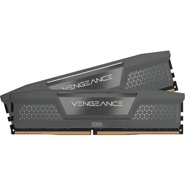 CORSAIR VENGEANCE DDR5 32GB (2x16GB) DDR5 6000MHz CL36 AMD EXPO Intel XMP iCUE Kompatibelt datorminne – Grå (CMK32GX5M2E6000Z36)