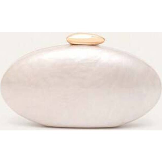 SHEIN Shell Shape Acrylic Clutch Metallic Acrylic Evening Bag Shiny Egg Purses And Handbags For Women Wedding Party, Elegant Shell Bag, Perfect For Parties,