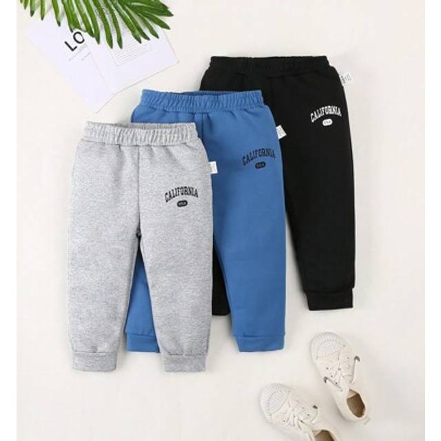 SHEIN 3pcs/Set Baby Boys&#39; Casual Everyday All-Match Simple Letter Print Sport Pants Bottoms, Suitable For Spring Summer Autumn Winter Outdoor Wear