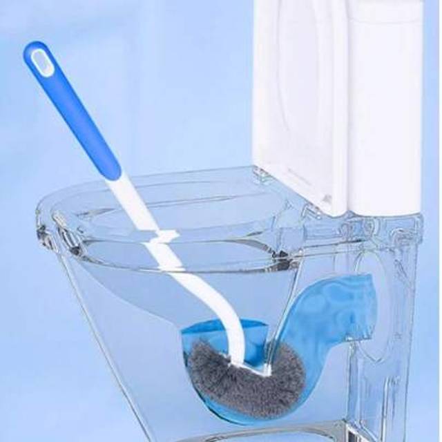SHEIN 1pc No Dead Angle Toilet Brush Japanese S-Shaped Toilet Brush T-Shaped Toilet Brush,Portable & Reusable For Bathroom Grooves - Easy Corner Cleaning, H