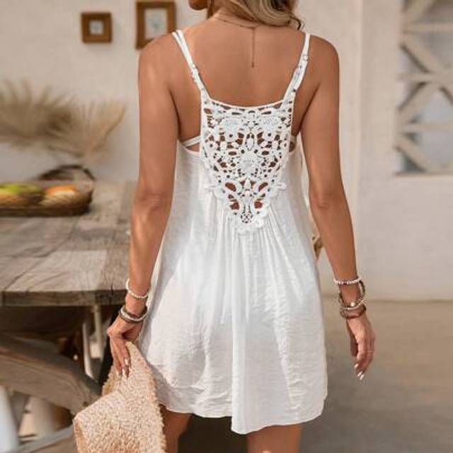 SHEIN Women Summer Casual Vacation Camisole Dress Beach Coverup
