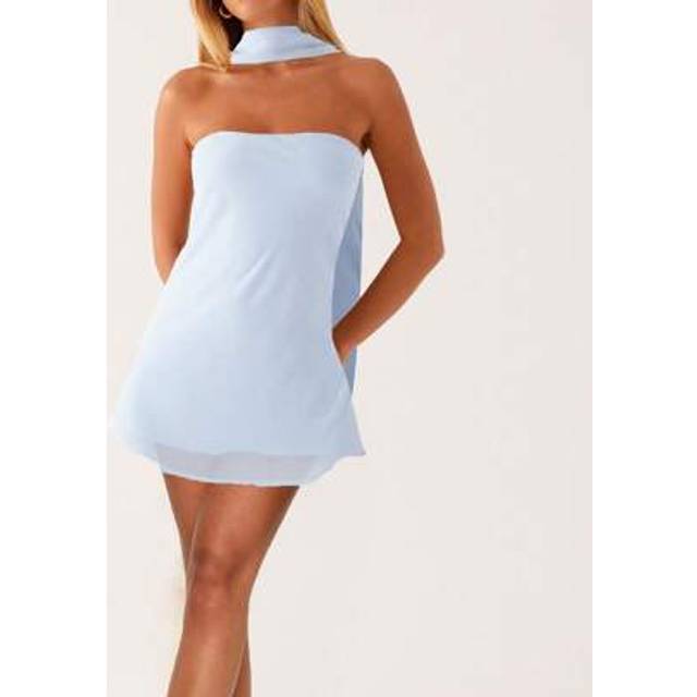 SHEIN Women Floral Tube Strapless Mini Dress Y2k Cute With Scarf Short Dresses Bodycon Backless Beach Formal Sundress
