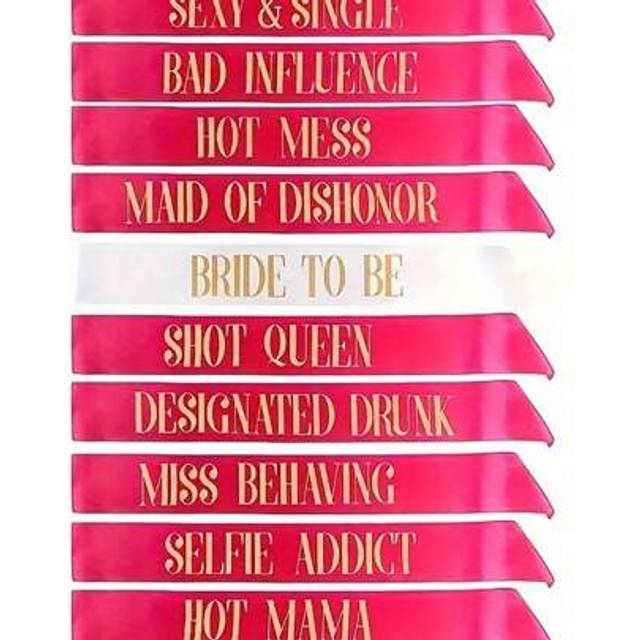 SHEIN Bride To Be Sash, Hen Party Accessories Hen Do Sash Hen Party Bridal Shower Party Decorations For Wedding, Bachelorette Party Rose Gold