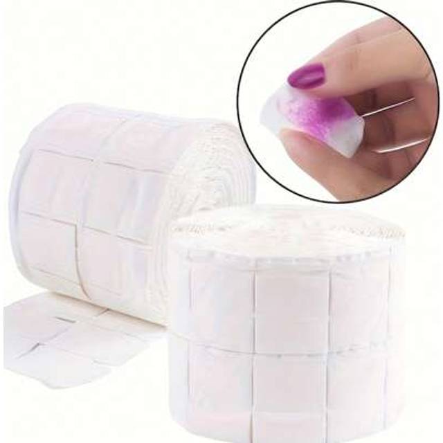 SHEIN 300Pcs Lint Free Nail Wipes Makeup Remover Pads Nail Cleaning Pad Nail Polish Remover Wipes Gel Nail Polish Remover Pads Eyelash Extension Glue Wipes