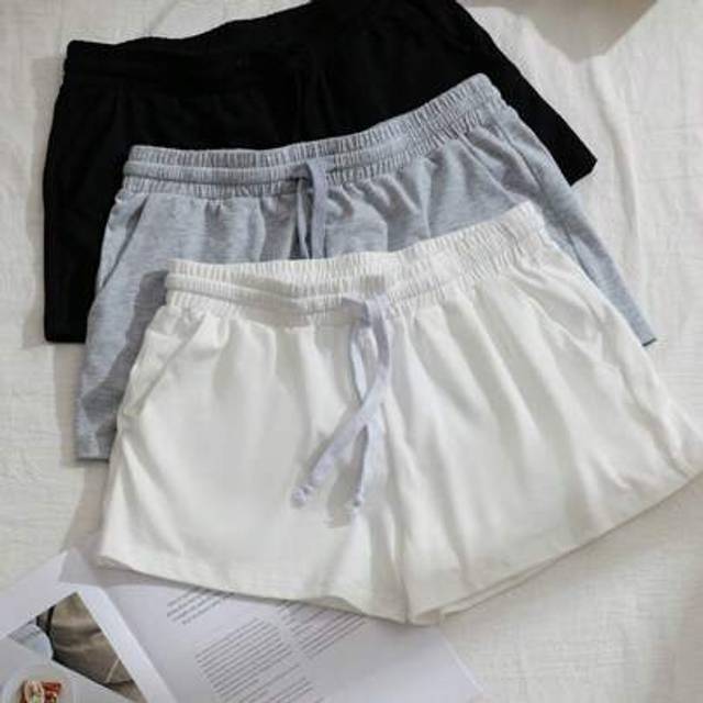 SHEIN 3pcs Women Casual Sports Shorts With Pockets
