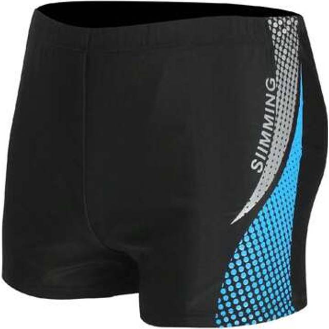 SHEIN Latest High-Quality Men&#39;s Athletic Swim Trunks, Square Cut Swimming Briefs With High Elasticity,Hawaiian