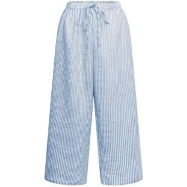 SHEIN Coachella Festival Rave Outfits | Plus Size Striped Palazzo Pants, Bohemian Beach Vacation Wide Leg Trousers, Women&#39;s Autumn 2025 Casual Chic Wardrobe