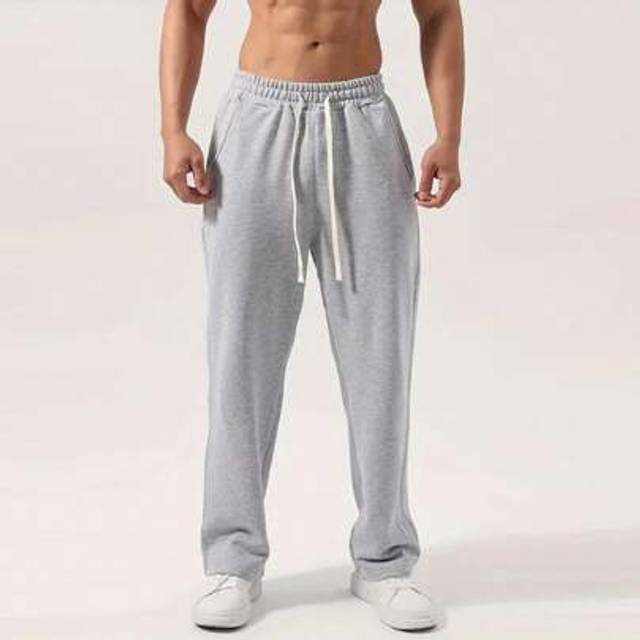 SHEIN Men&#39;s Retro Old Money Style Drawstring Casual Comfortable Long Pants Sweatpants Four Seasons Versatile