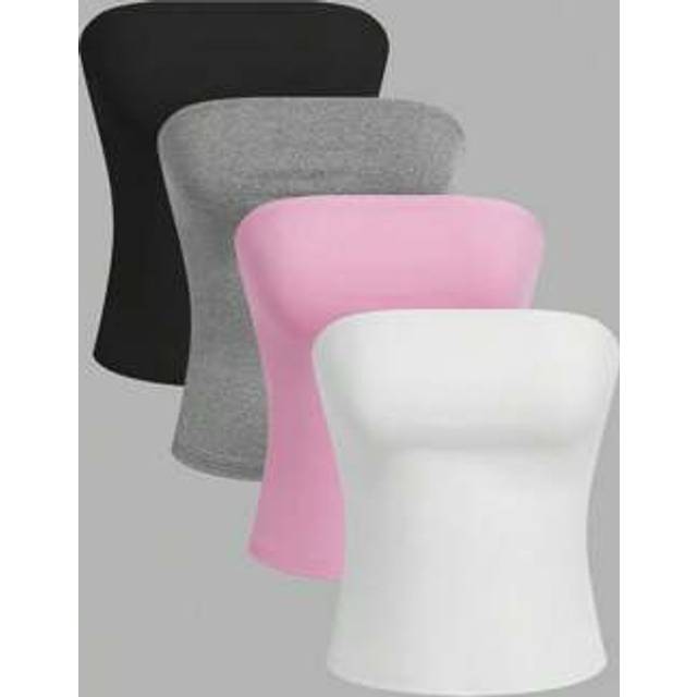SHEIN Women&#39;s Casual Solid Color Camisole Top, Versatile For Summer Tube Top