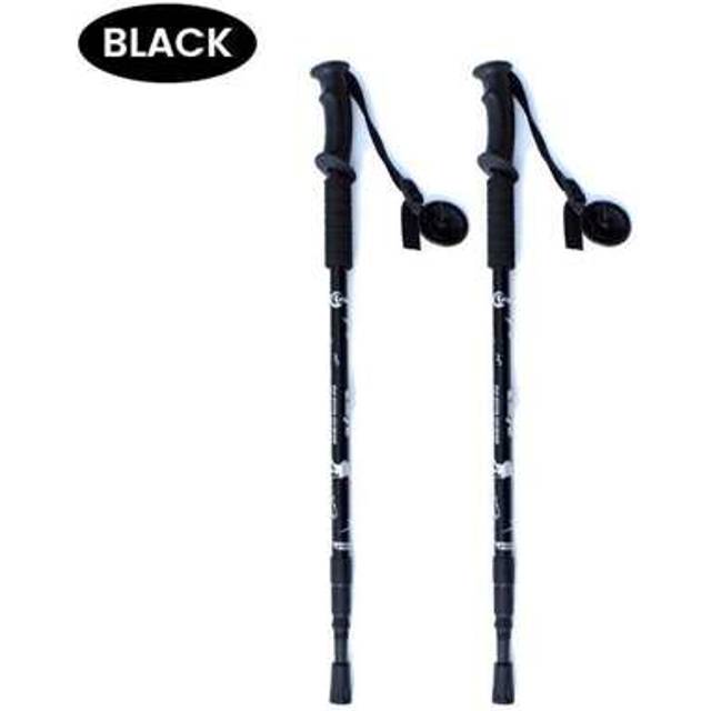 SHEIN 1 Pair (2 Poles) Telescopic Trekking Poles, Anti Shock, Hiking Poles For Walking, Lightweight Aluminum Sticks For Men, Women, Outdoor Backpacking & Ca