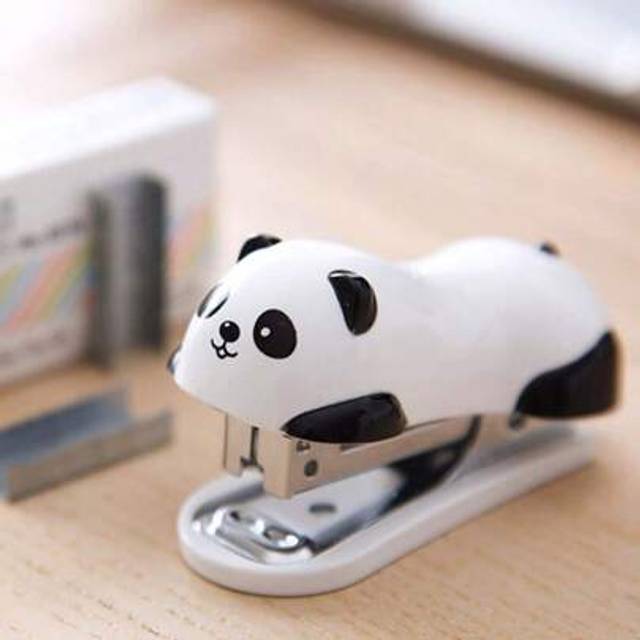 SHEIN Panda Shaped Mini Stapler Back To School