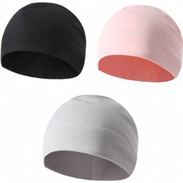 SHEIN Outdoor Skull Cap Helmet Liner & Running Beanie For Men, Winter Running Hat, Thermal Cycling Hat