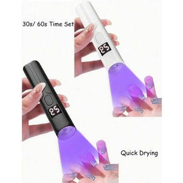 SHEIN 1pc Portable UV LED Nail Lamp Handheld UV Light For Nails,Professional Nail Drying Lamp Gel X Lamp For Gel Nails Flash Cure Lamp For Gel Nails LED Nai