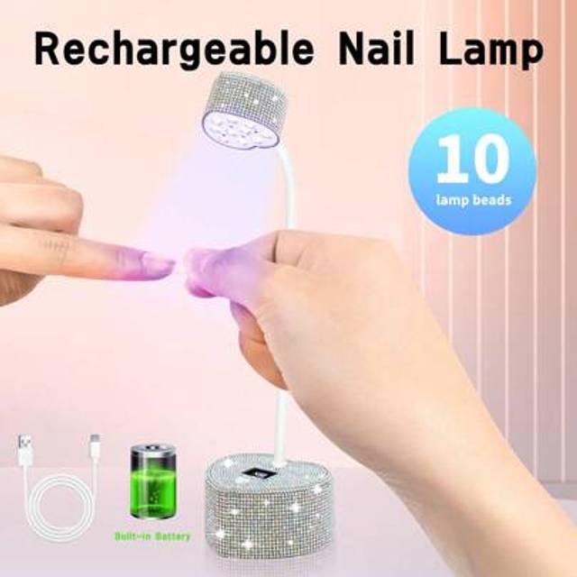SHEIN 1pc UV LED Gel Nail Lamp UV Light Purple Nail Phototherapy Machine, Professional Manicure Lamp Plastic Ultraviolet Gel Nail Polish Dryer UV Gel Polish