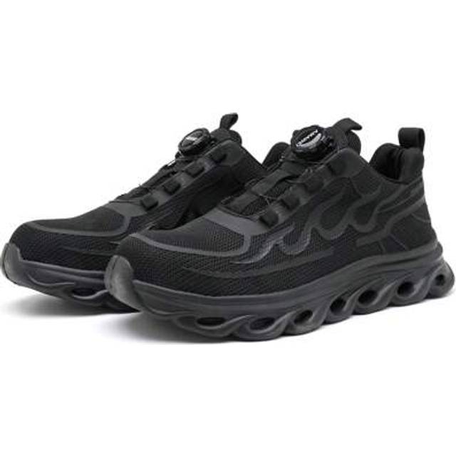 SHEIN 1 Pair Summer Steel Toe Shoes Safety Shoes For Men,Lightweight And Comfortable Non-Slip Breathable Wear-Resistant Fashion Safety Sneakers,Anti-Punctur