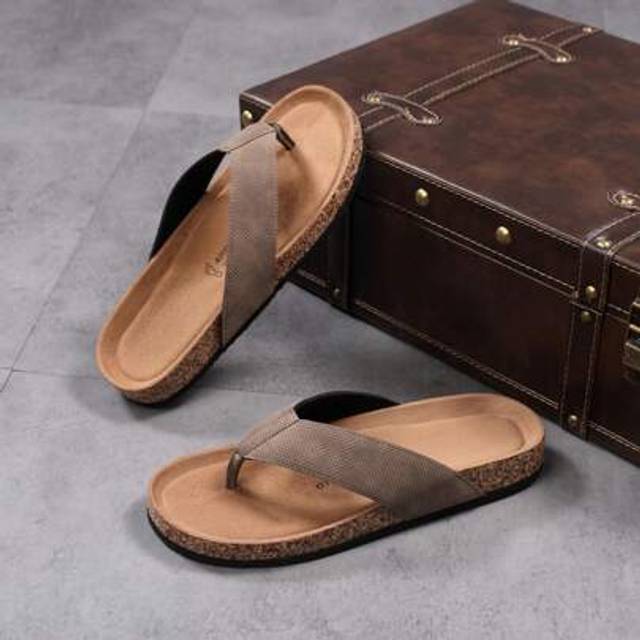 SHEIN Men Birkenstocks Flip Flop Flat Slippers, Summer Sandals Holiday Style Beach Outdoor Casual Flip Flops, Fashionable