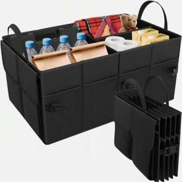SHEIN Portable Foldable Car Trunk Storage Box - Multifunctional Organizing Bag For Your Vehicle