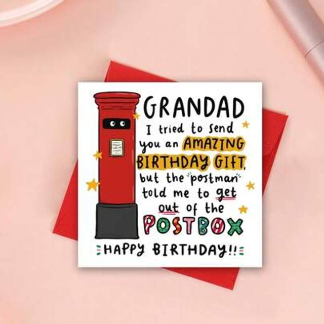 SHEIN I Tried To Send You A Surprise Gift - Funny Grandpa Birthday Cards - Happy Birthday Grandpa Cards - Grandpa Birthday Gifts