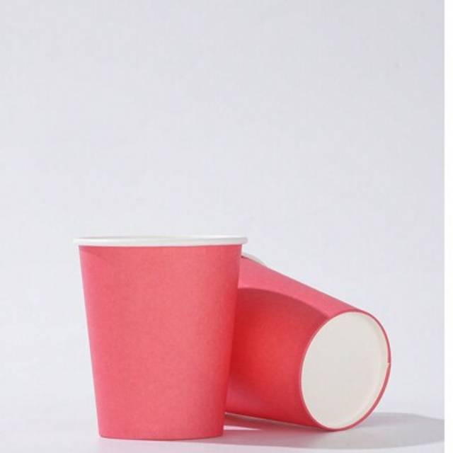SHEIN 10/25pcs Disposable Red Paper Cups, Suitable For Drinking Cold Beverages, Coffee, Birthday Parties, Family Gatherings, Picnics, Party Decorations
