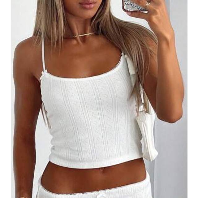 SHEIN Ladies&#39; Tank Top Summer Y2K Sexy Young Hot Sweet And Cute Strappy Top