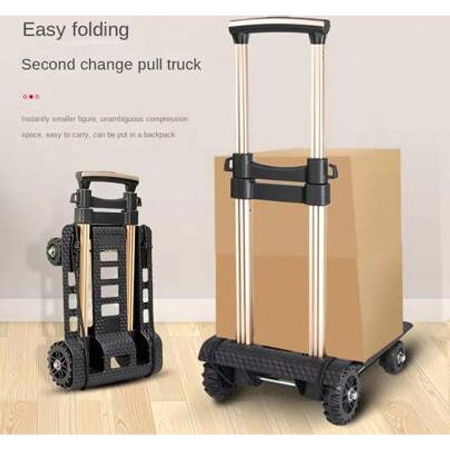 SHEIN 90KG Heavy Duty Sack Truck Folding Portable Hand Truck Hand Industrial Trolley