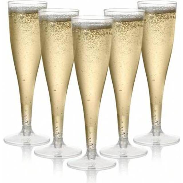 SHEIN 5/3/1pc Champagne Flutes Plastic,Clear Champagne Glasses,Elegant Plastic Martini Glasses - Perfect For Cocktails, Champagne & Desserts - Reusable,Mous