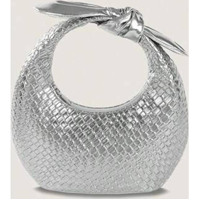 SHEIN New Fashion Woven Handbag Half-Moon Women&#39;s Bag Texture Handbag Celebrity Commuting Elegant Banquet Party Simple High-End Light Luxury Niche Daily Cas