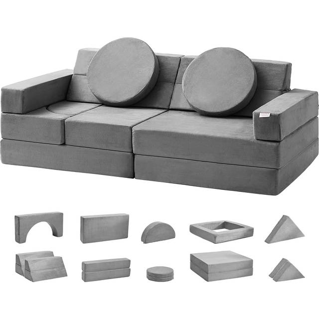 VEVOR Legesofa 15 Stk Modulær Børnesofa