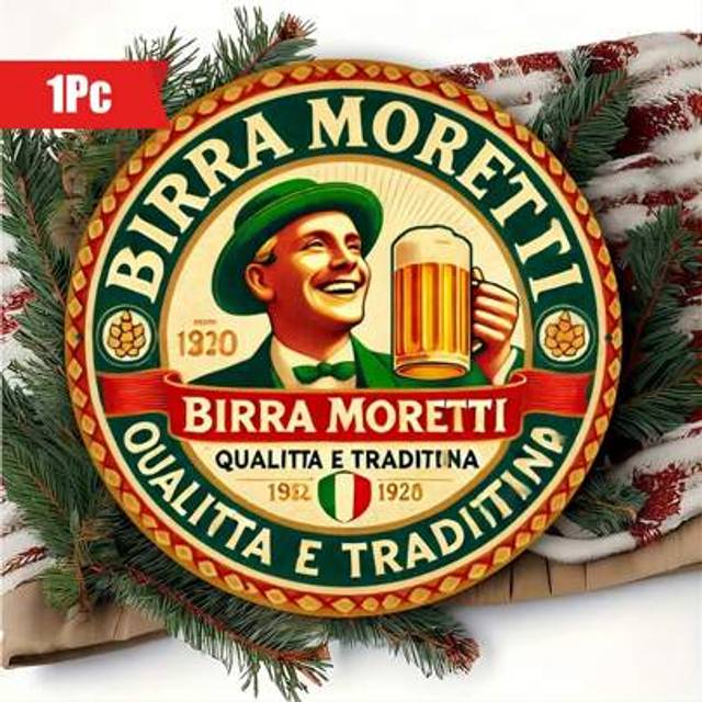 SHEIN 1pc 20X20Cm(8X8 Inch) Beer Metal Sign, Vintage Painting, For Home/Kitchen/Dining Room/Bedroom/Garden/Garage/Hotel/Office/Decoration
