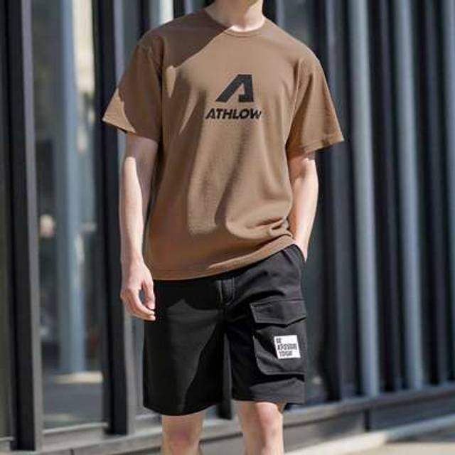SHEIN 2pcs Tween Boys Casual Short Sleeve T-Shirt And Shorts Set, Street Punk Rock College Style Outfit For Daily Wear, Party, Music Festival, Suitable For
