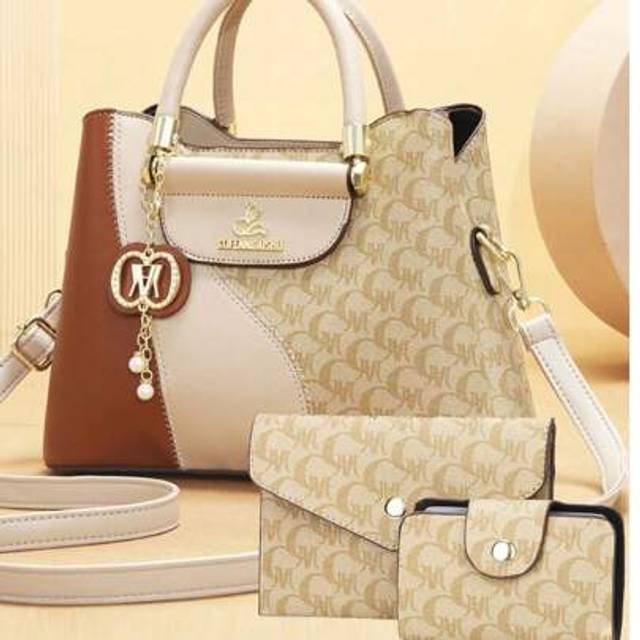 SHEIN New Fashionable And High-End Three Pieces Set Of Mother And Daughter Bags With Print Women&#39;s Handbag