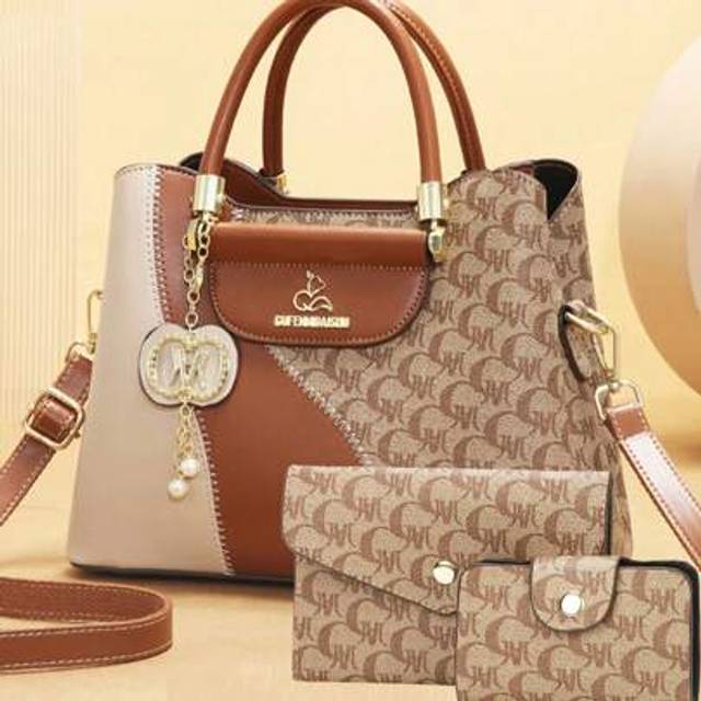SHEIN New Fashionable And High-End Three Pieces Set Of Mother And Daughter Bags With Print Women&#39;s Handbag