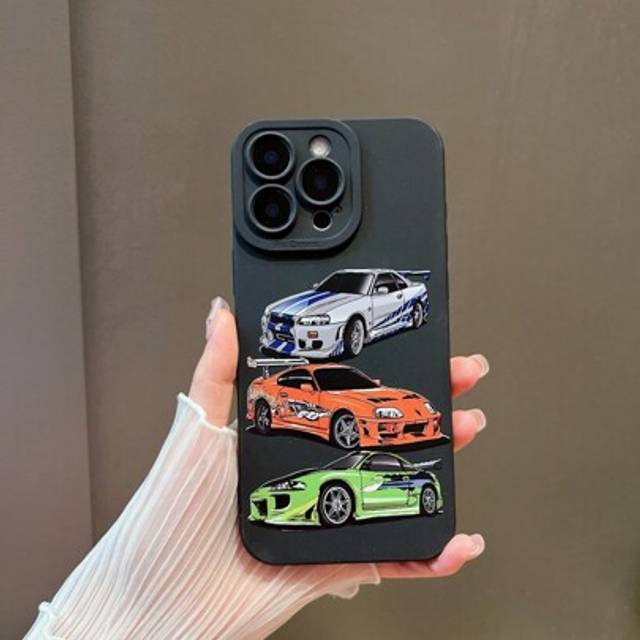 SHEIN Creative & Stylish Car Pattern Phone Case, Fits For IPhone 16/15/14/13/12/11/XS/XR/X/7/8 Plus/Pro/Max/Mini - Fashionable Design Suitable For Men & Wom