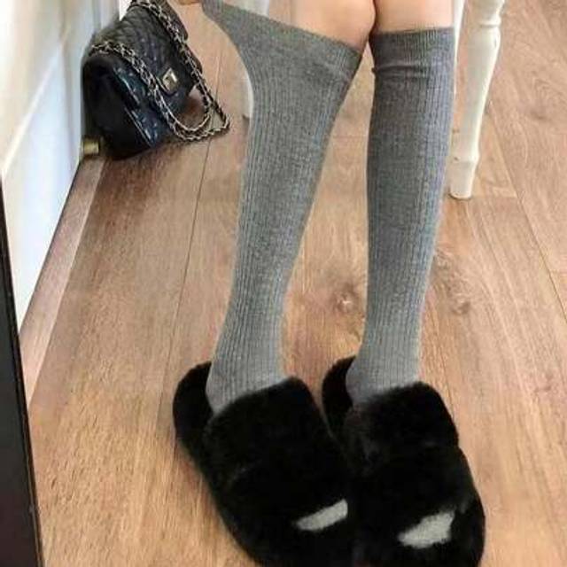 SHEIN 1 Pair Breathable Sweat-Absorbent Business/Party/Sport Soft Sweet Embroidered Calf Socks, College Style Long Socks